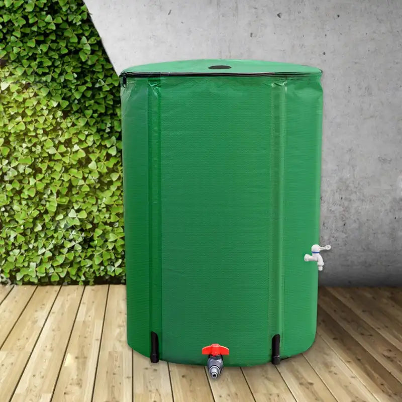 Custom Portable Garden 225l Foldable Rain Barrel Pvc Durable Rainwater Collection System Collapsible Rain Barrel for Garden