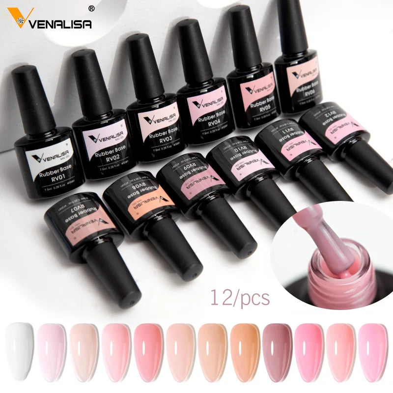 Venalisa 12pcs/lot UV GEL Nail Polish Gift Kit 240 Colors Nail Glitter/laser Gel Kit UV&LED French Nails Gel Polish Enamel Kit