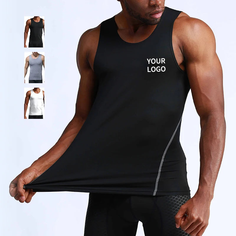 OEM Custom Print Singlet Workout Clothes Shirts Under Vest Undershirts Stringer Tank Top Gym Wear Men Tank Top