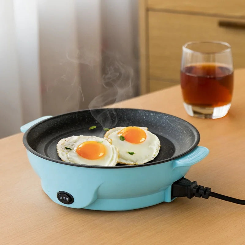 Mini Stainless Steel Electric Egg Omelette Cooker New Kitchen Non-Stick Frying Pan for Steak and Egg Metal Material