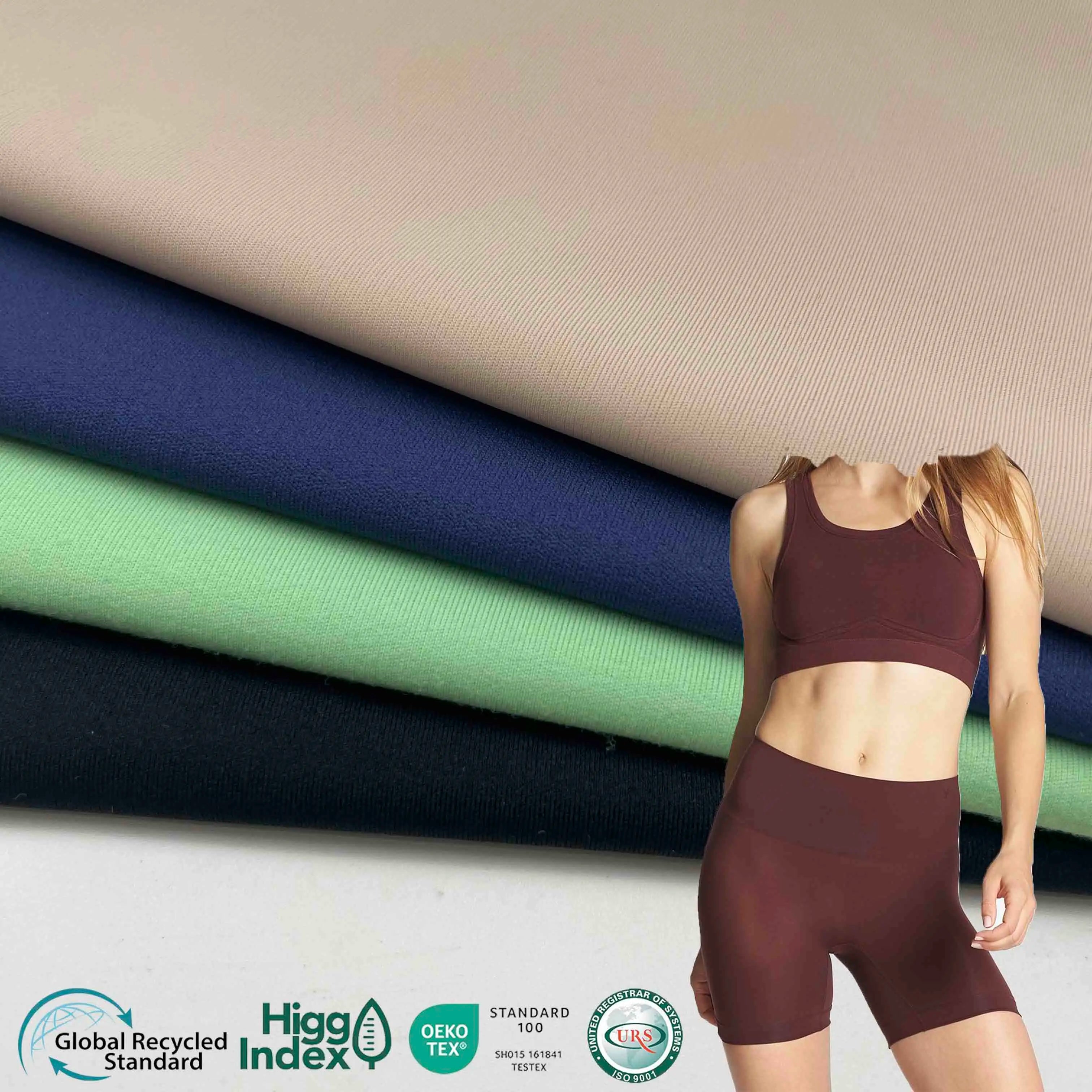 Bio-based 4 Way Stretch Fabric TERRYL PA56 Nylon Spandex Fabric for Sportswear Underwear Swimwear Yoga