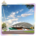 Outdoor Prefab Steel Structure Stadium Gymnasium Bleachers Membrane Roof