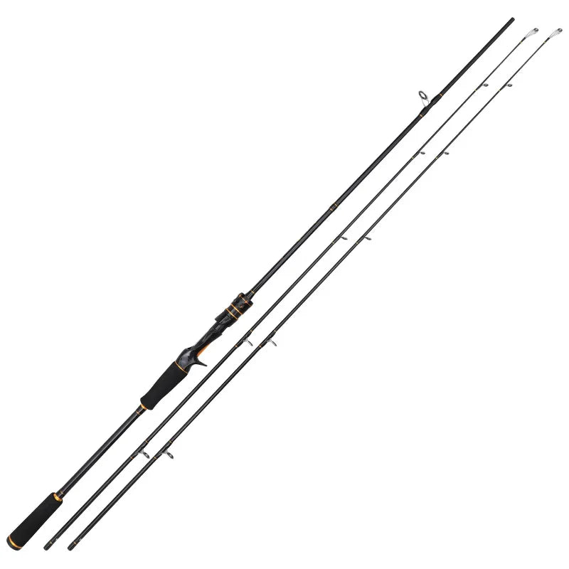Carbon Fishing Rod 1.8m/2.1m/2.4 m Portable Insert M/MH Adjusted Fishing Rod Long-Range Casting Rod Set