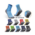 Non-slip Sports Socks in Stock Grip Athletic Men Socks Wholesale Crew Soccer Football Socks