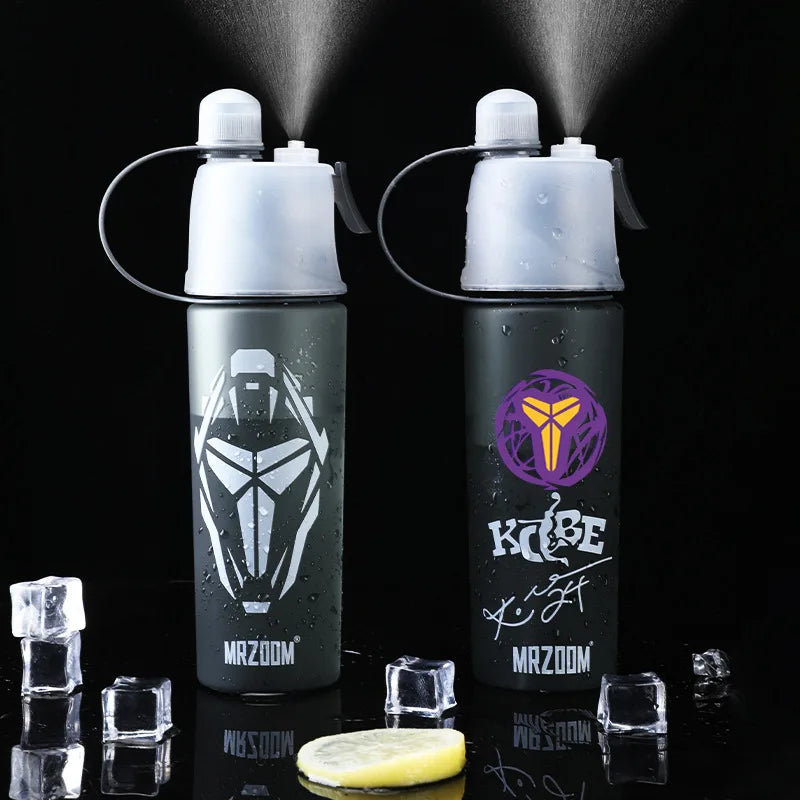 Water Replenishment Cooling Spray Water Bottle Outdoor Sports Summer Portable Student Cup Custom logo Text