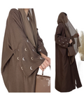 New Arrival Abaya Women Kimono Muslim Women Dress Moon Embroidery EID Abayas Robe Femme L0101