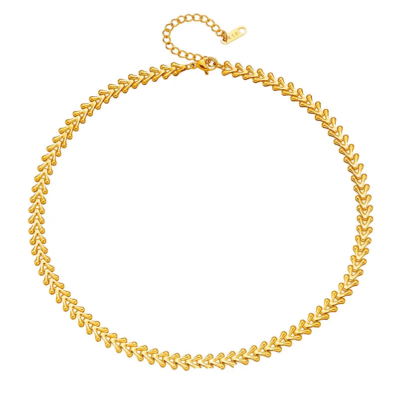 Unique Design 18K Gold PVD Stainless Steel Chain Tarnish Free Hypoallergenic Necklaces Gift Bracelets for Children