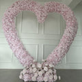 Wedding Pink Red White Heart Shape Flower Arch Artificial Hydrangea Flower Backdrop Factory  Proposal Party Events Decoration