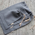 Reusable Linen Bags Zero Waste Linen Bread Bags for Nutsfor Herbs Kitchen Linens Various Colors