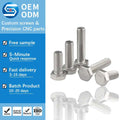 High Strength Stainless Steel Hex Head Bolts DIN 933 A2-70 Full Thread for Machinery & Construction