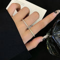 18k Solid  Gold 3 Side Pave Lab Created Diamond Half Eternity Wedding Band for Women