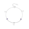 Fashion Jewelry 925 Sterling Silver Link Chain Bracelet for Woman Cubic Zircon Bracelet
