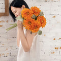 L092  Hot Sale Real Touch Artificial Flowers Wholesale Price Colorful Lifelike Silk Sunflower for Store Home Decoration
