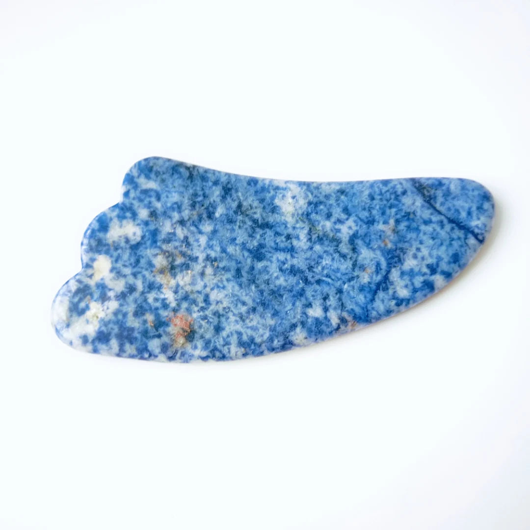Diy Anti Aging Wholesale Price Factory Direct Sales Body Blue Spot Jasper Gua Sha Scraping with Noise Free Design