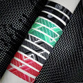 Manufacturer Handmade Support Palestine Keffiyeh Bracelet Arab Arabic Scarf Design Black Green Red Cord Hand-woven Bracelet