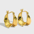 Wholesale Jewelry New Chunky Big Hoop Earrings 925 Silver Rhodium Gold Plated Hoops for Women