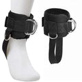 Neoprene Self-Adhesive Eco-Friendly Padded Ankle Straps for Glute Leg Workouts Fitness Ankle Cuffs Cable Reinforce Double D-Ring