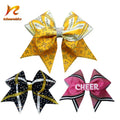 Icheerobics Glitter Cheer Hair Bows Cheerleading Accessories Cheer Chains for Backpack