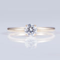 MSR-675 18k Gold 0.5ct D VVS2 Round Lab Grown Diamond Wedding Finger Rings Pretty Luxury Design Fine Jewelry