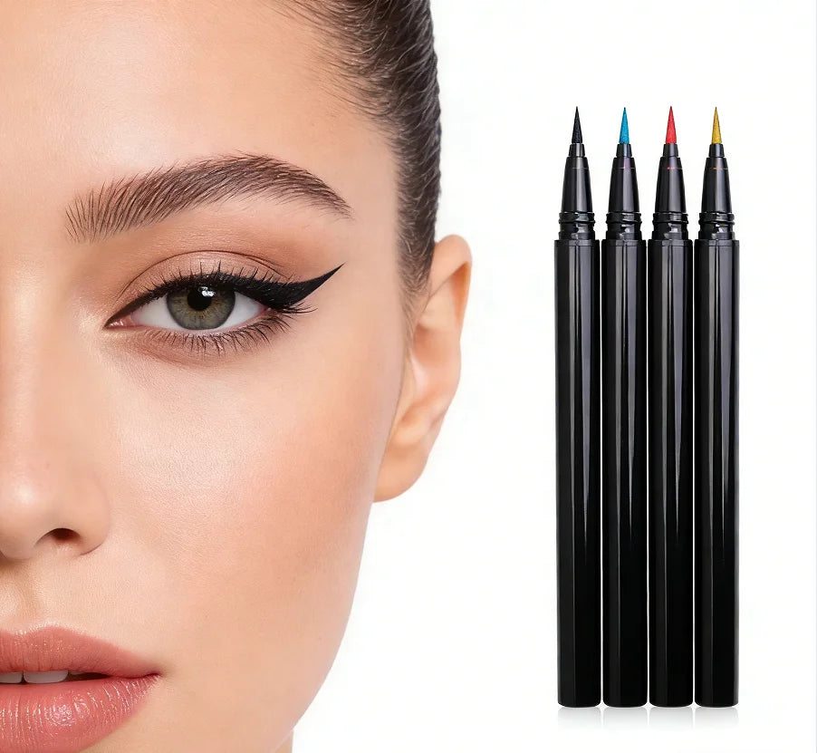 Slim Black Liquid Eyeliner - Waterproof & Long-Lasting Ink Eyeliner Pen Easy to Draw Precision Line Wholesale Available