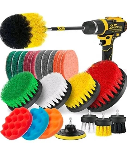 Factory Price 25Pcs Drill Multifunctional Cleaning Brushes Drill Power Scrubber Cleaning Tools