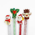 O&Q Factory Price Hot Sale High Quality Christmas Pen ECO Plastic Glitter Crystal Ballpoint Pen Gift for Stationery Stores