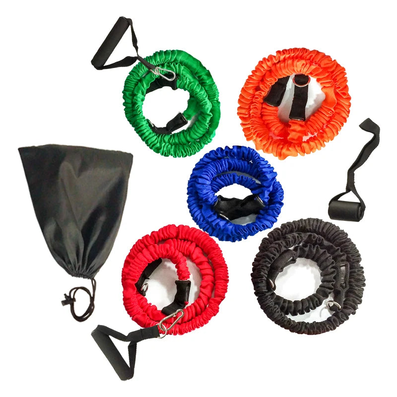 11 Pcs Elastic Workout Rubber Tube Band Loop Resistance Bands Sets for Fitness Gym Exercise Equipment Training Pull Rope