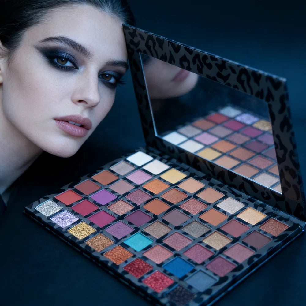 Customized Large 48-Color Eyeshadow Palette Beautiful Glitter Makeup Powder Free Shipping
