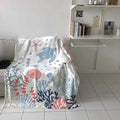 Flannel Fleece Bed Blankets Lightweight Cozy Throw Blanket for Couch Sofa Bedroom Adults Kids Sea Turtle Ocean Animal Landscape MegaBDM