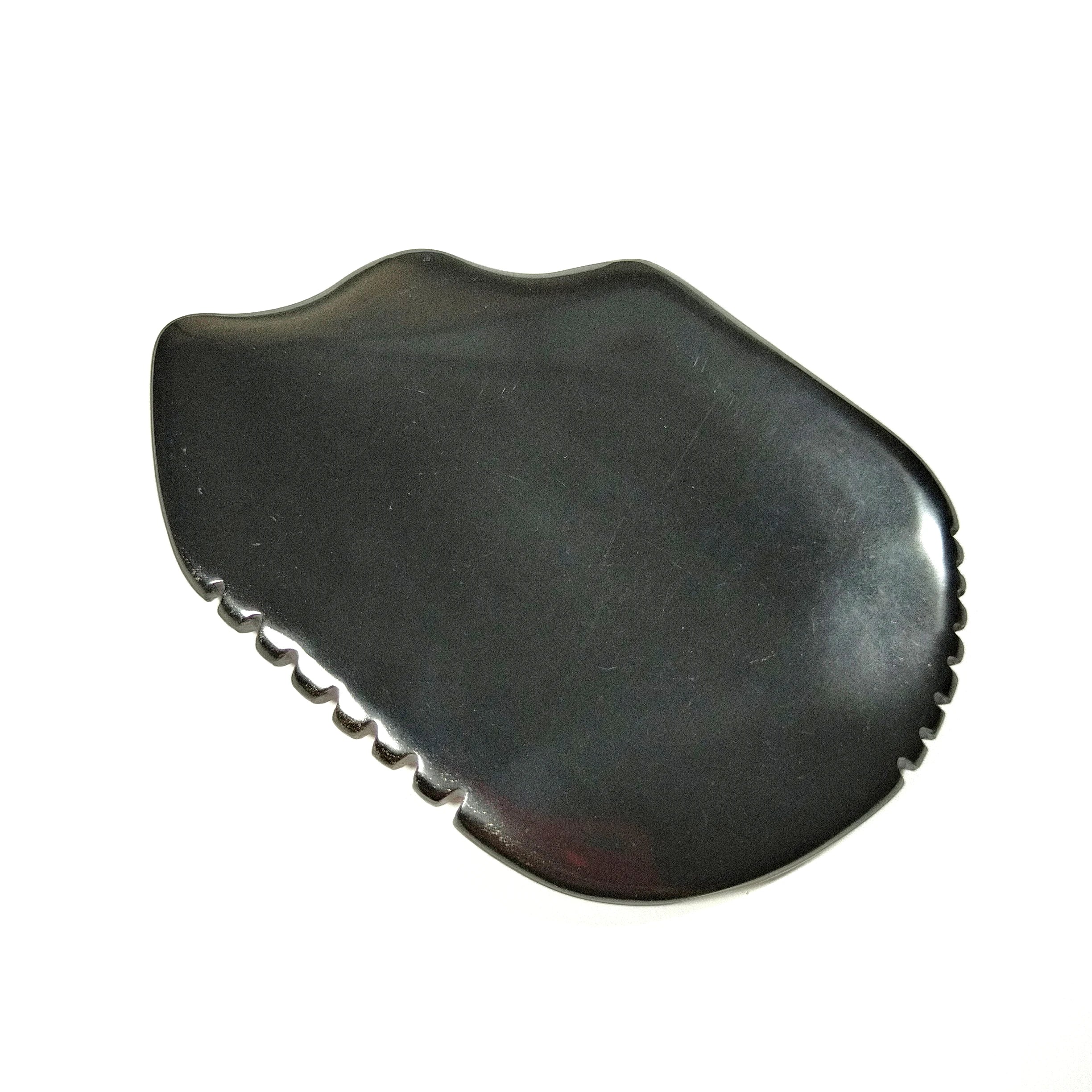 DIY Black Bian Stone Gua Sha Massage Tool Body Tools For Cervical Back Spine And Leg Guasha