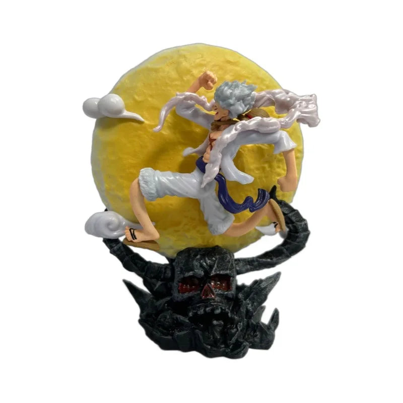 Anime Resin Crafts Gk Ghost Island Running Moon Nica Sun God Luffy Gear 5 Figure