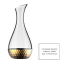 Factory Wholesale Modern Round Crystal Glass Wine Decanter with Oblique Mouth High Capacity Transparent Mug
