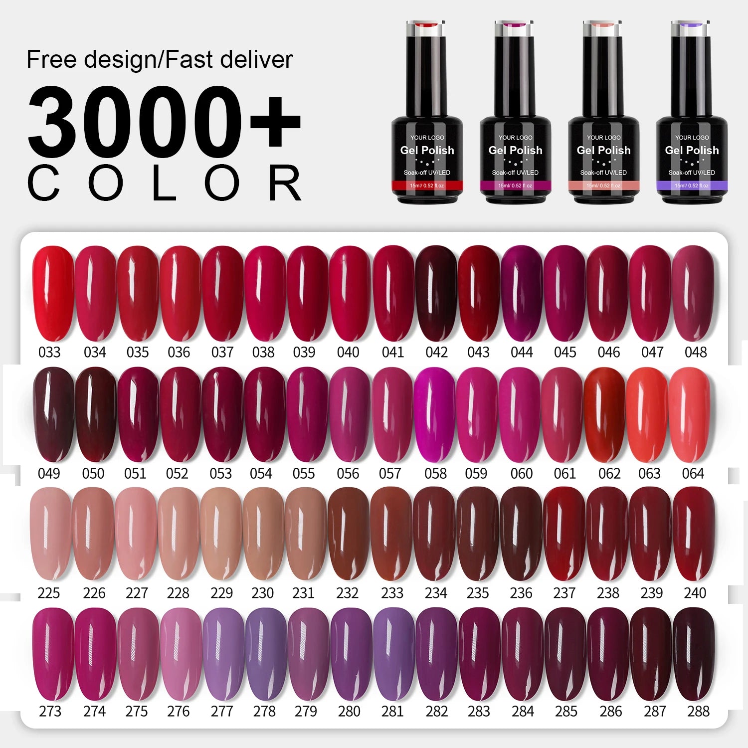 CAIXUAN Long Lasting Gel Nail Polish Oem Bottle Private Label Gel Polish Wholesale 308 Color Soak Off Uv Nail Gel Polish