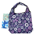 New Promotional floral wholesale Polyester Storage bags custom logo print handbag reusable foldable tote shopping bag
