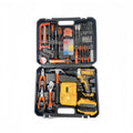OEM/ODM 21V Cordless Drill Set Durable Stainless Steel Rechargeable Power Drill 1 Year Auto Repair Hard Case Machine Tool Set