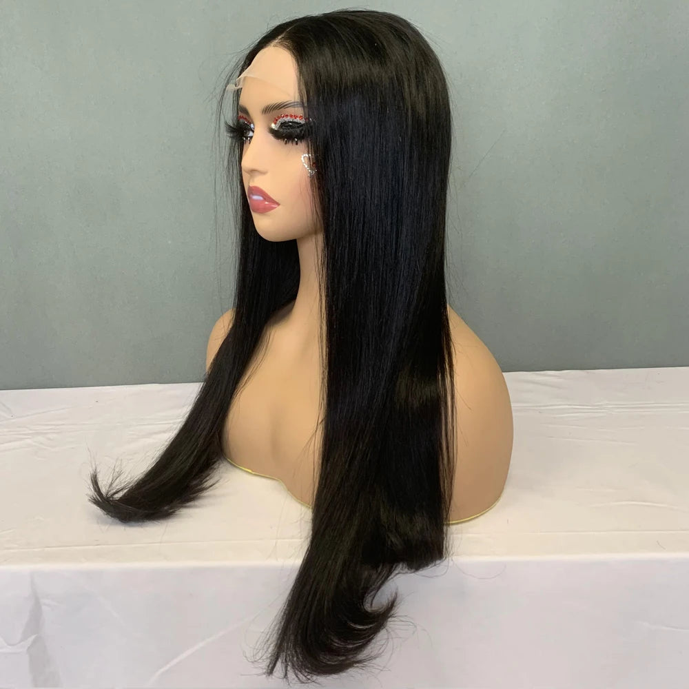 Natural Human Hair Wigs WholesaleShort Bob Glueless WigsSuper Double Drawn Vietnamese Bone Straight Hair 5*5 Lace Closure Wig