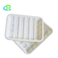 Factory Price Corn Starch Plate Meal Tray Cornstarch Lunch Box White Plastic Plate