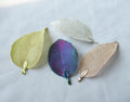 Plated Leaf Vein Charm Corroded Brass Findings 65-79mm Leaf Earring Charm