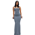 Wholesale Women's Slim Bodycon Halter Neck Cotton Blend Eco-Friendly Anti-Wrinkle Casual Sleeveless Sling Solid Color Dress