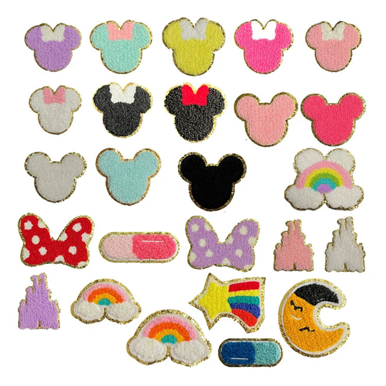 No Minimum Alphabet Jacket Ventralex Patches for Clothing Factory Custom Cartoon Chenille Patches