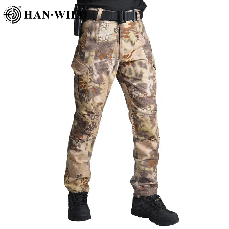 HAN WILD  Pants Tactical Camouflage Men Trousers Work Outfit Pants Tactical Trousers