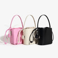 Wholesale Vegan PU Leather Lady Clutch Bag Mini Bucket Bag Ladies Shoulder Bag Crossbody 2025 Fashion Purses Handbags for Women