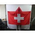 3x5ft  Football Match Custom Logo Cheering Fan Cape Body Flag Swiss Federal States National Flag Cloak