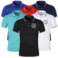 DOVEARK Customized 185g 100%Polyester Combed Ice Lon Intercolor Lapel Turn Down Collar Solid Men Short Sleeve Knitted Polo Shirt