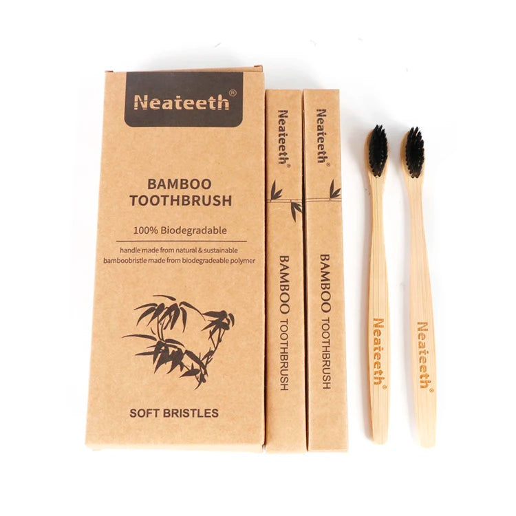 Children Kids Natural Eco Friendly Travel Tooth Teething Brush Bamboo Toothbrush