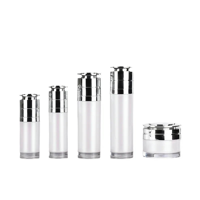 Luxury Cosmetic Acrylic Plastic Bottle Skin Care Serum Lotion Shampoo Face Cream Packaging Pump Sprayer Recyclable Customized