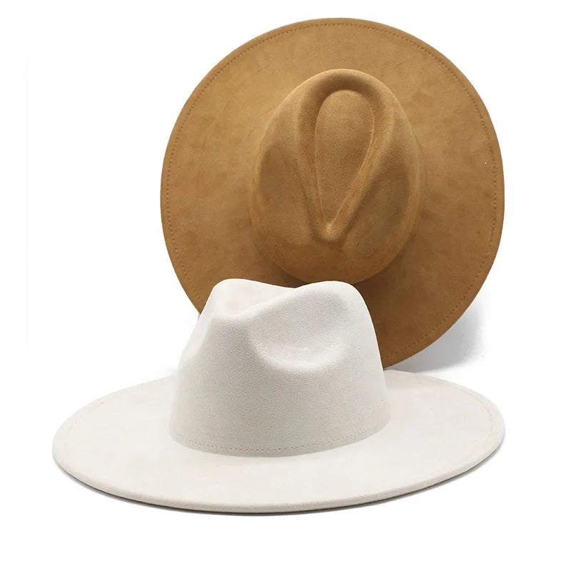 Landfond Accessory Fedora Hats for Women Fashionable Classic Wide Brim Womens Fedora Hat Custom Logo Eco-friendly Customized T/T