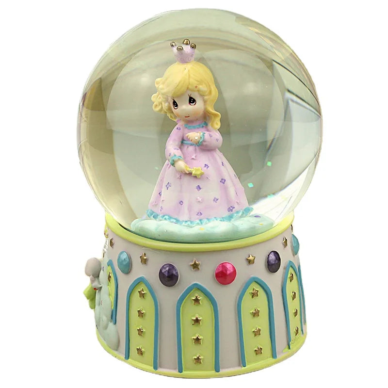 Christmas Gifts Santa Claus Crystal Ball Automatic Snow Glass Rotating Music Box