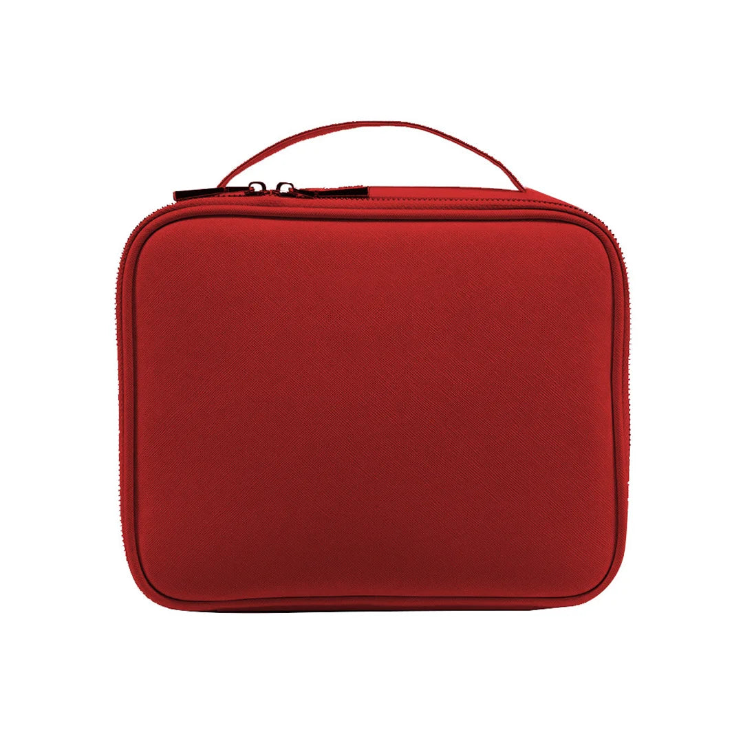 Women's Travel Storage PVC Cosmetic Bag Custom Color Multi Compartment Zipper Closure Soft Handle Portable Fashion Style Daily