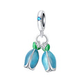 Low Moq Designer Charms Lily Valley 925 Sterling Silver Charm for Original Bracelet Fine MOM DIY Jewelry Charm for Mother's Day
